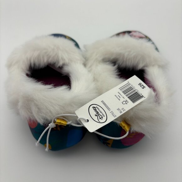 Disney Collection Kids Girls Frozen Anna Elsa Olaf Slip-On Slippers, Size 2/3 - Picture 3 of 4